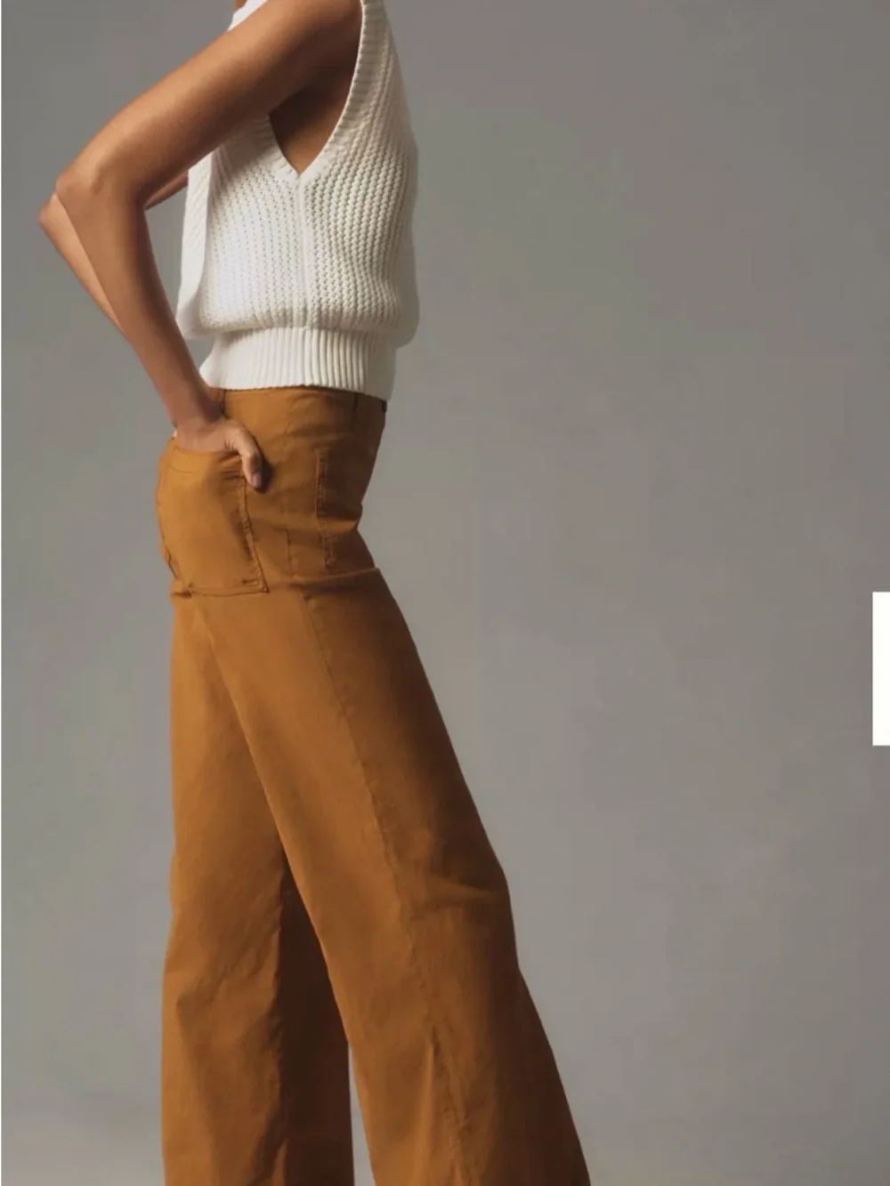 Anthropologie Maeve Junie High-Rise Flare Pants Magic Fabric Edition Size 25 - Picture 6 of 8